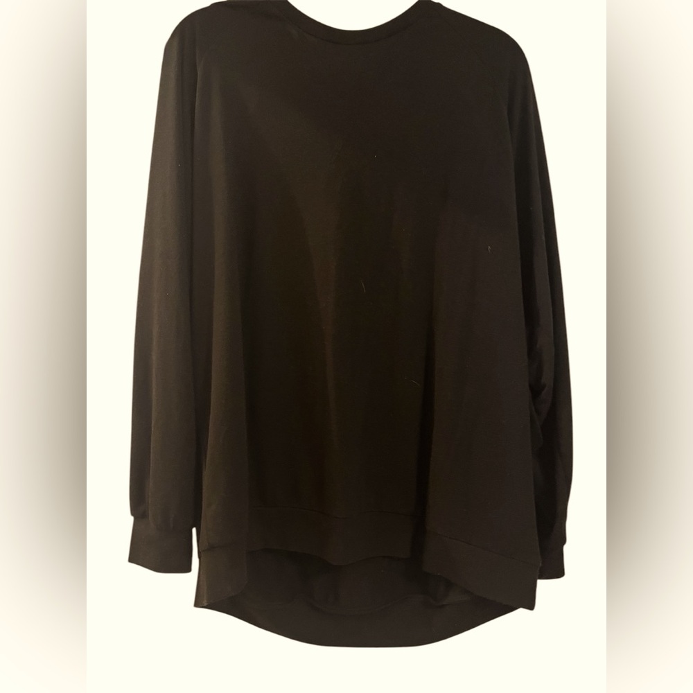 Zenana Long Sleeve Polyester Rayon Shirt Lou by wear Lightweight Sweatshirt